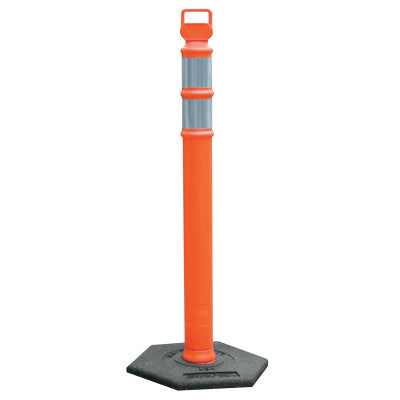 Cortina 03-734RBC Orange Delineator Post W/10Lb. Base Packed