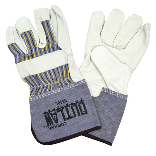 Cordova Safety 8310L Palm, OUTLAW™, Cowhide, Premium, Grain, Gauntlet