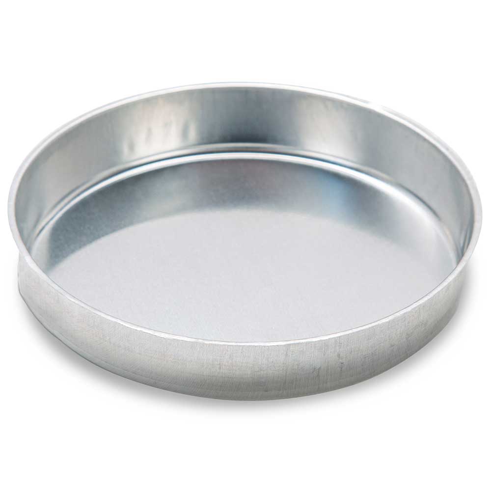 Globe Scientific 8310 Aluminum Dish 100mm x 20mm 150mL Smooth Wall without Tab