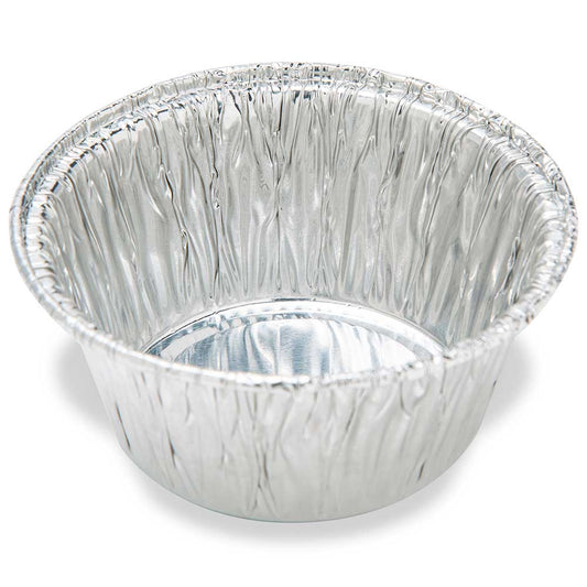 Globe Scientific 8314 Aluminum Weigh Dish 70mm OD 70ml Crimped Side and Curled Lip
