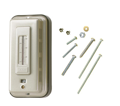 Siemens 832-0500 THERMOSTAT, PNEU, ROOM, DA, SSP, 2-PIPE, EXPOSED KEY ADJ. W/THERMOMETER, METAL