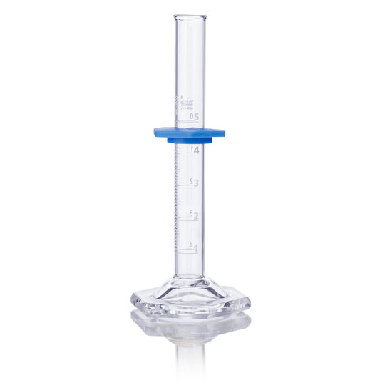 Globe Scientific 8330005 Cylinder Graduated Globe Glass 5mL Class B To Deliver (TD) Dual Grads ASTM E1272 4/Box