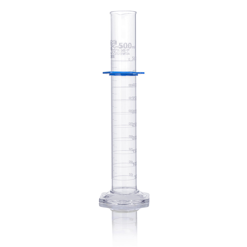 Globe Scientific 8330500 Cylinder Graduated Globe Glass 500mL Class B To Deliver (TD) Dual Grads ASTM E1272 1/Box
