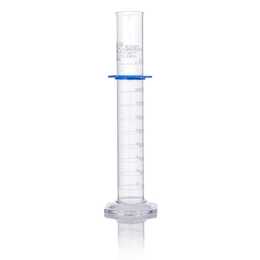 Globe Scientific 8330500 Cylinder Graduated Globe Glass 500mL Class B To Deliver (TD) Dual Grads ASTM E1272 1/Box