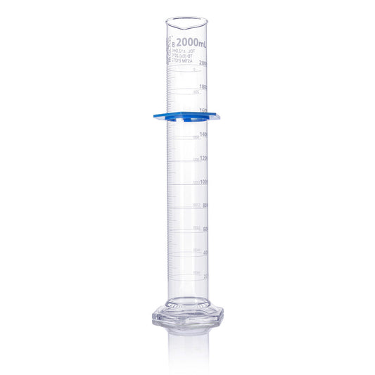 Globe Scientific 8332000 Cylinder Graduated Globe Glass 2000mL Class B To Deliver (TD) Dual Grads ASTM E1272 1/Box