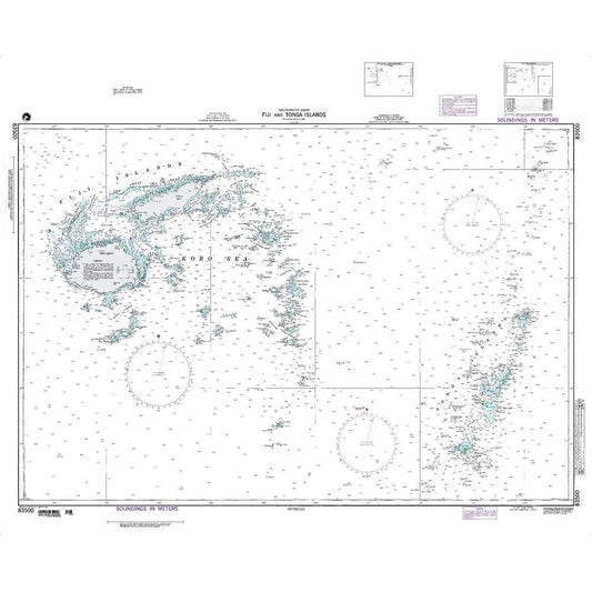 Paradise Clay NGA_83500 NGA Chart Fiji & Tonga Islands So Pacific Ocean