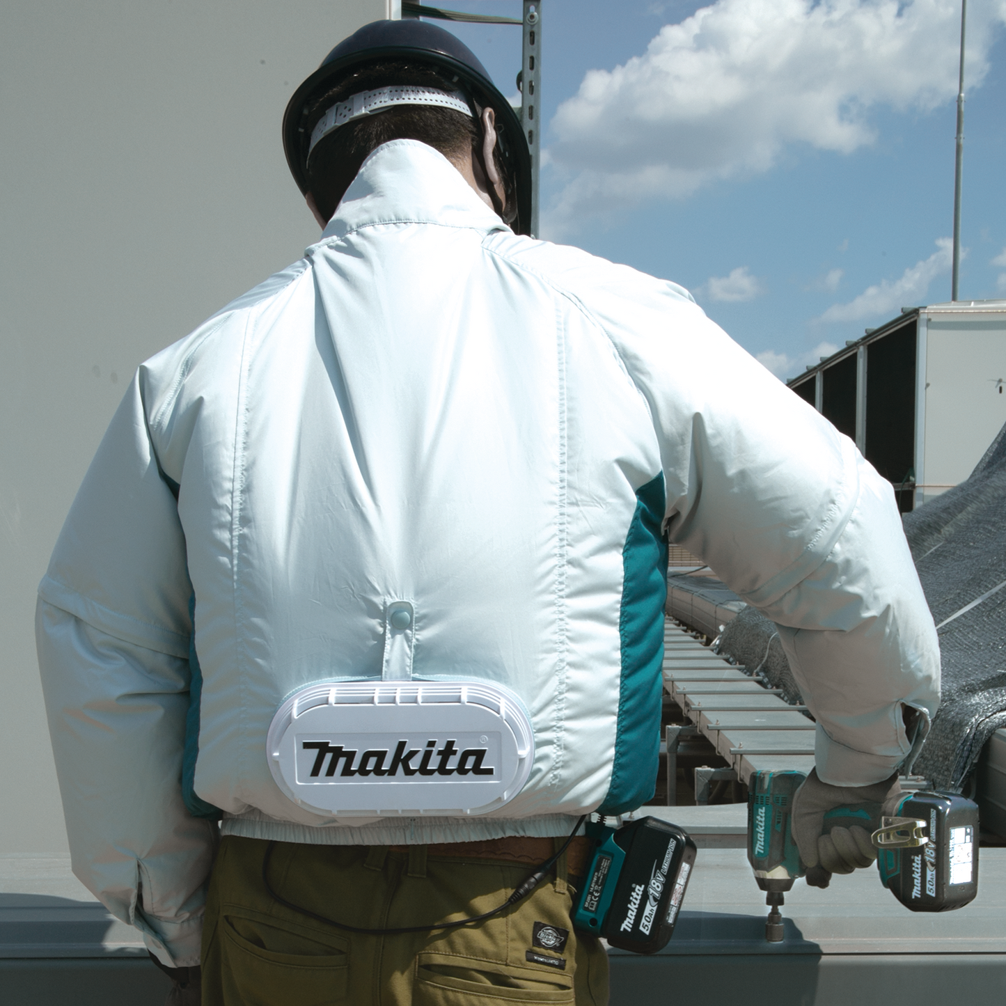 Makita DFJ201ZM 18V LXT® Lithium‘Ion Cordless Fan Jacket, Jacket Only (Medium)