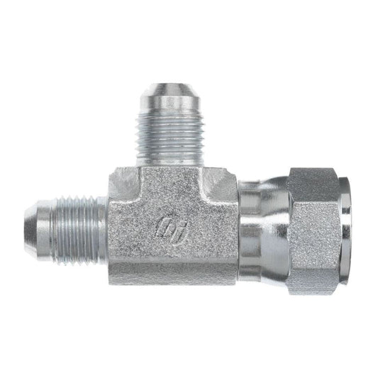 Brennan 8388-R-04-04-04-FG 04MJIS-04FJISS-04MJIS Tee. Swivel Run Tee