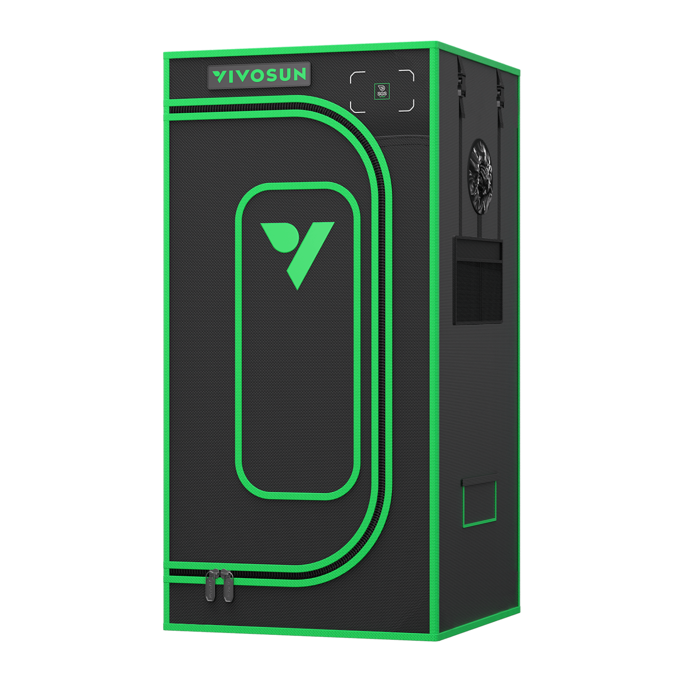 Vivosun Grow Tent Pro 2x2 P224, 1-2 Plants Use, Large Front Window, 24' x 24' x 48', For Indoor Plants Growing
