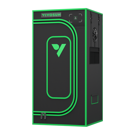 Vivosun Grow Tent Pro 2x2 P224, 1-2 Plants Use, Large Front Window, 24' x 24' x 48', For Indoor Plants Growing