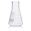Globe Scientific 8410250 Flask Erlenmeyer Globe Glass 250mL Wide Mouth Dual Graduations ASTM E1404 12/Box