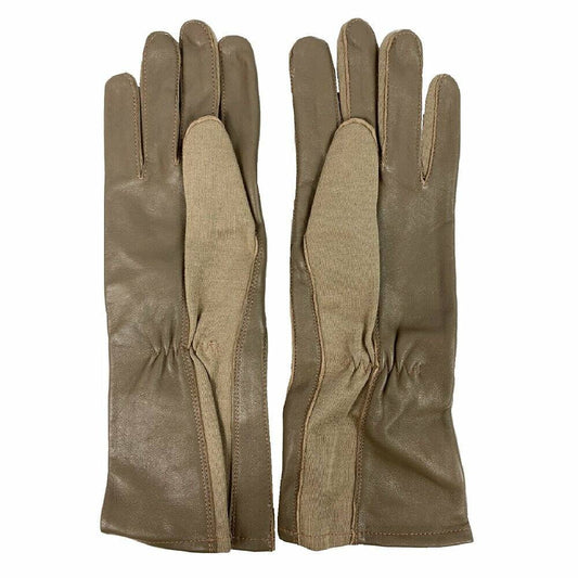 AbilityOne 8415014614924 Summer Flyer Gloves, Leather, Desert Tan