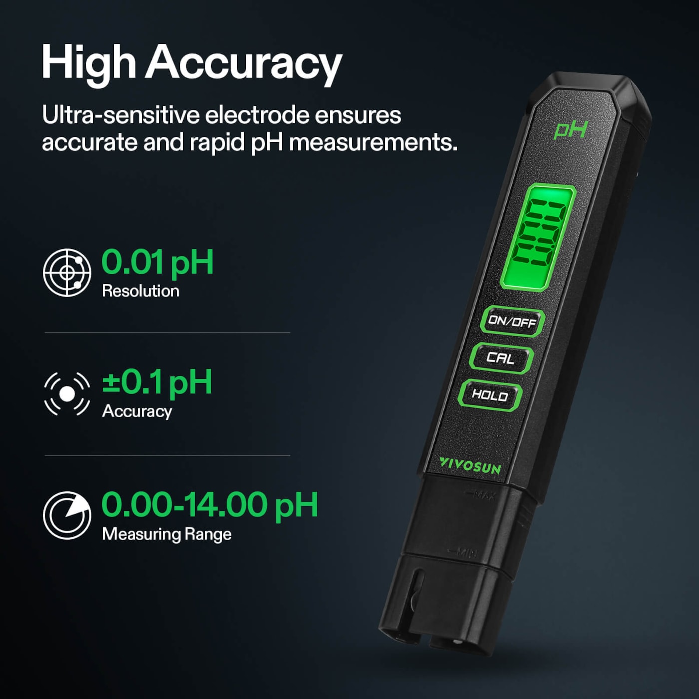 Vivosun pH and TDS Meter Combo, Water Test Kit for Drinking Water, Aquarium, Hydroponics, Pool, and RO System