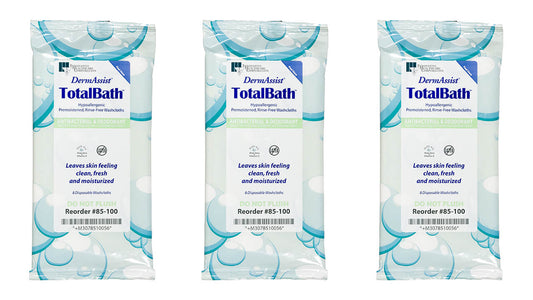 Innovative Healthcare 85-100 Totalbath Bath Cloth - 8" X 8", 8/Pk, 30 Pk/Cs