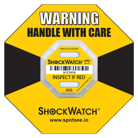 SpotSee SWRFID-25G ShockWatch RFID 25G (Yellow)