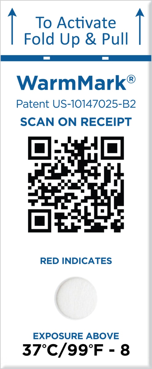 SpotSee WM 37/99-SQ WarmMark QR 37C/99F 8 Hour Single-Window