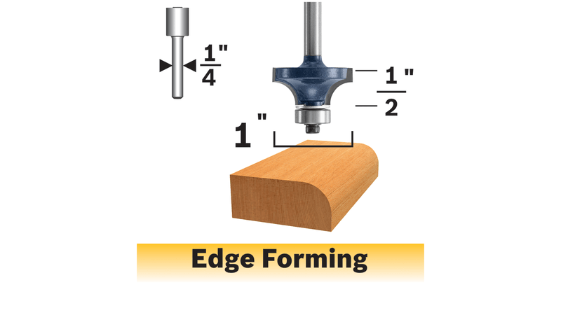 Bosch 85294MC 1/4 In. X 1/2 In. Carbide-Tipped Roundover Router Bit