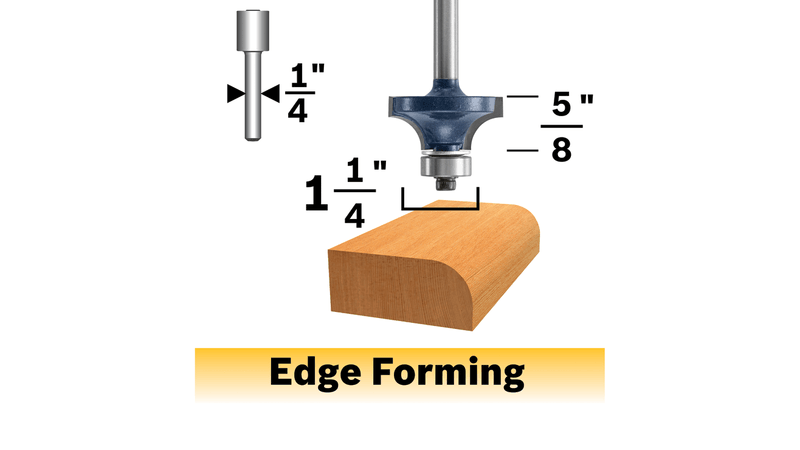 Bosch 85296MC 3/8 In. X 5/8 In. Carbide-Tipped Roundover Router Bit