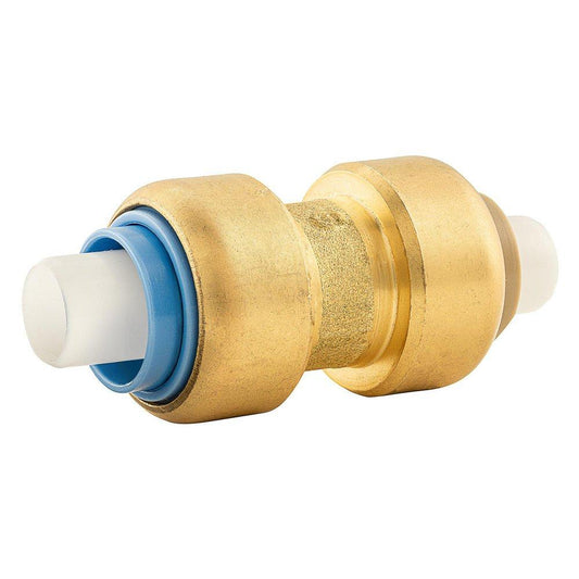 Jones Stephens C77414LF 1/2" Polybutylene x 1/2" PlumBite® Push On Transition Coupling, Bag of 1