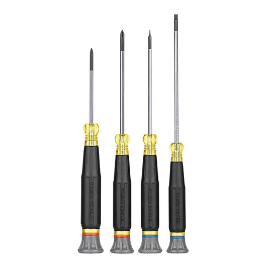 Klein Tools 85615 Precision Screwdriver Set, Slotted, and Phillips 4-Piece