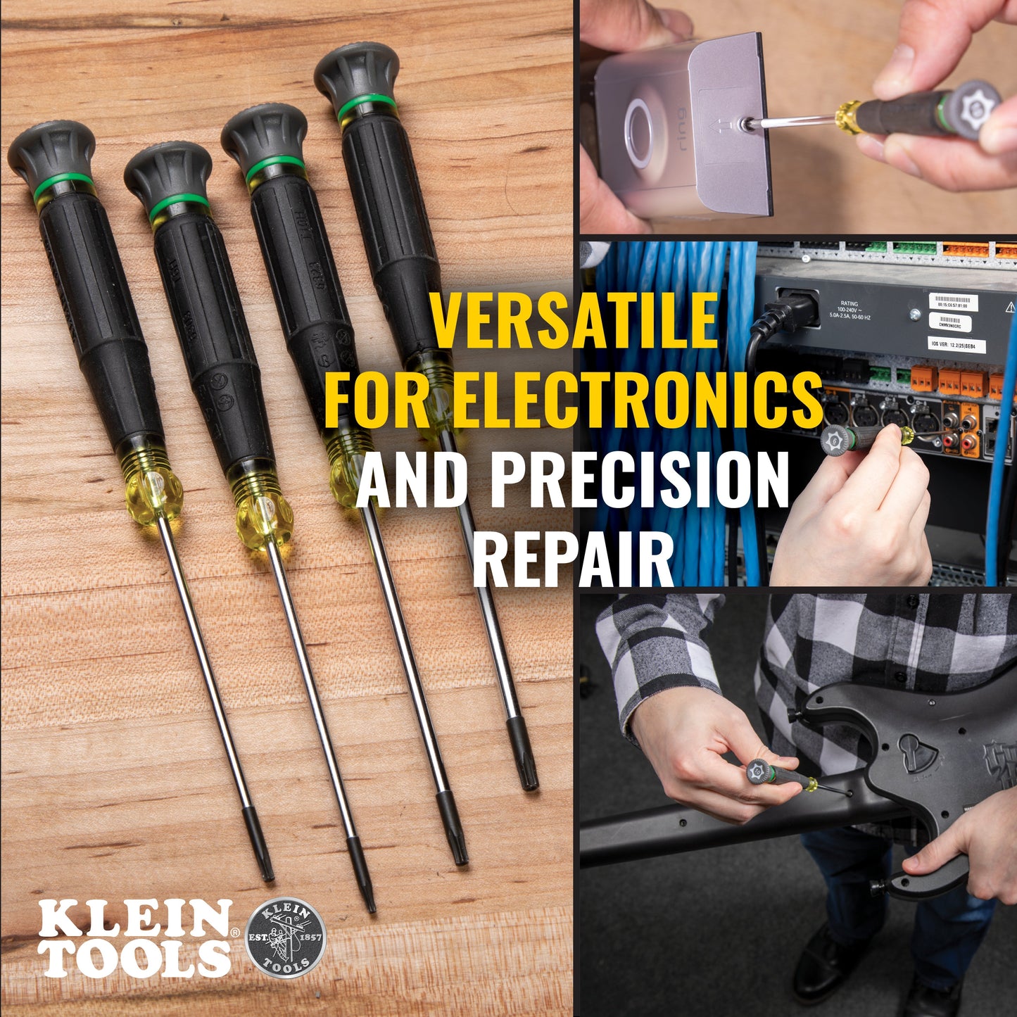 Klein Tools 85616 Precision Screwdriver Set, TORX® 4-Piece