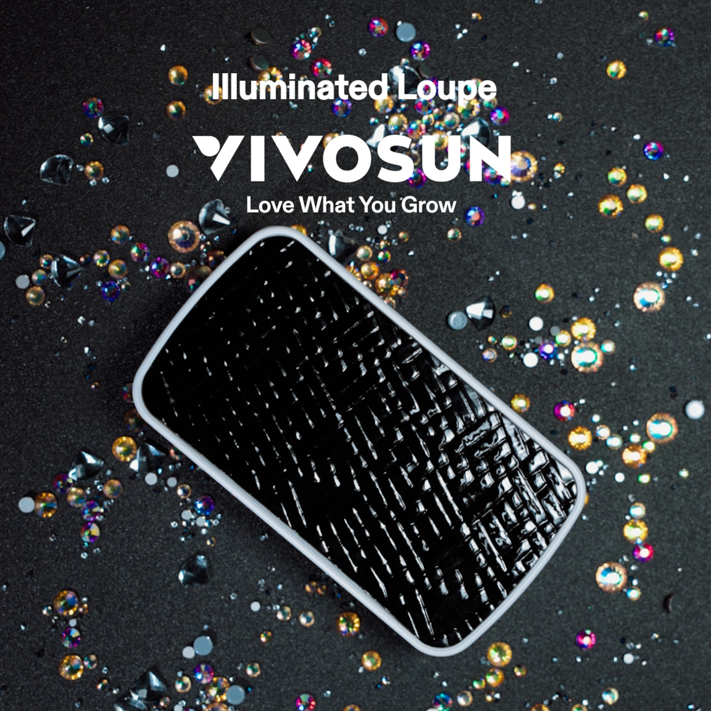 Vivosun Jewelry Loupe Magnifier 30X 60X 90X LED Lighted Eye Loupe