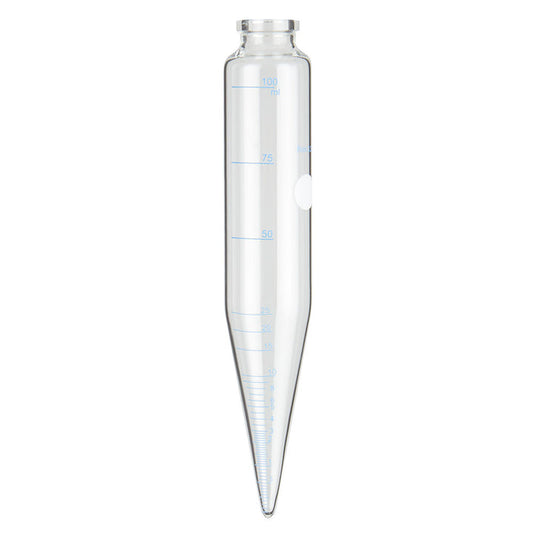 Globe Scientific 8600106 Centrifuge Tube Glass Conical Bottom 6 Inch Oil Centrifuge Tube 100mL
