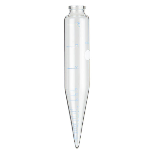 Globe Scientific 8600108 Centrifuge Tube Glass Conical Bottom 8 Inch Oil Centrifuge Tube 100mL