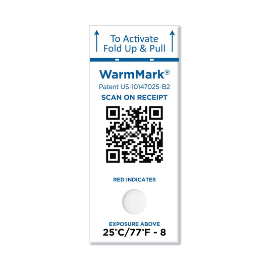 SpotSee WM 25/77-SQ WarmMark QR 25C/77F 8 Hour Single-Window