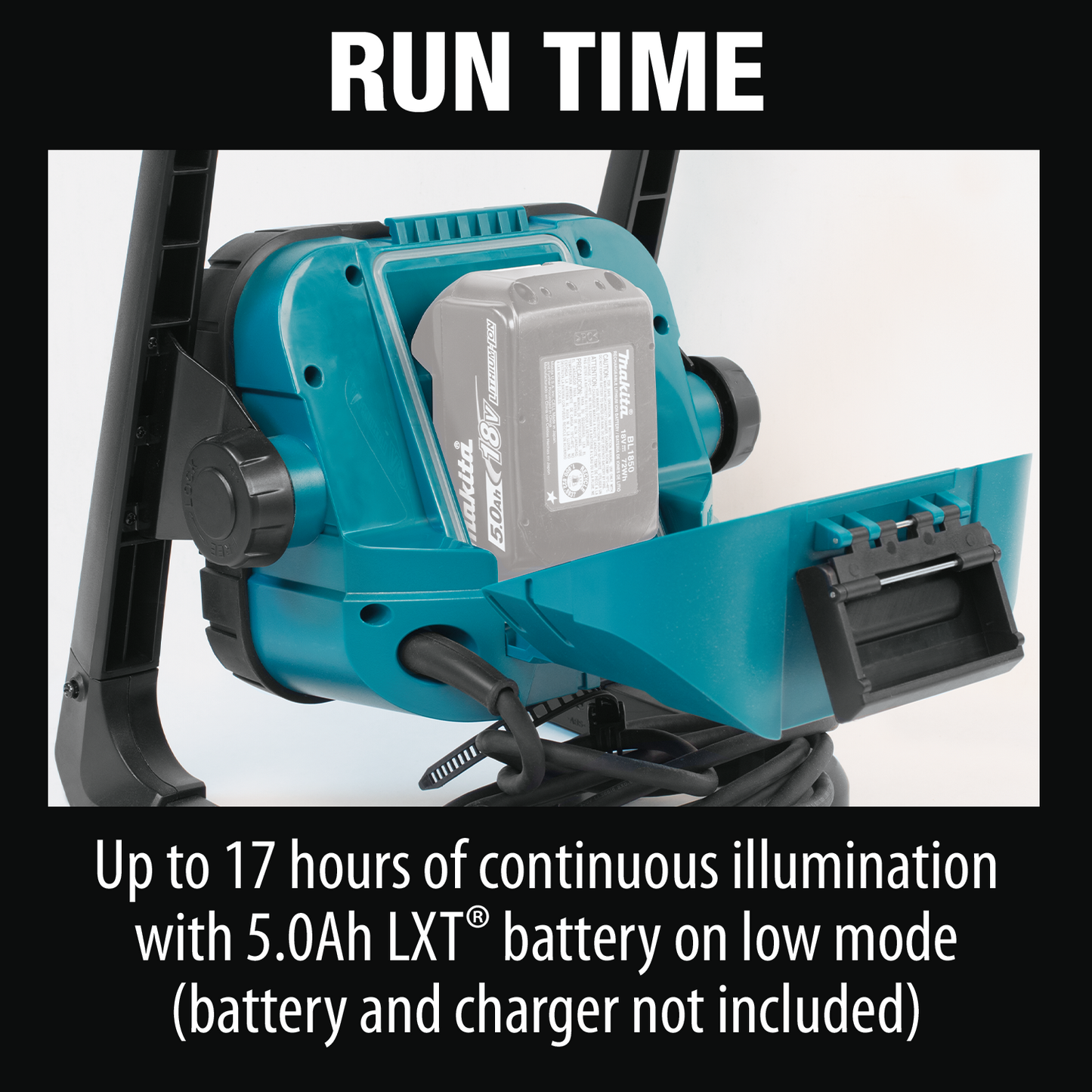 Makita DML805 18V LXT® Lithium‘Ion Cordless/Corded 20 L.E.D. Work Light, Light Only