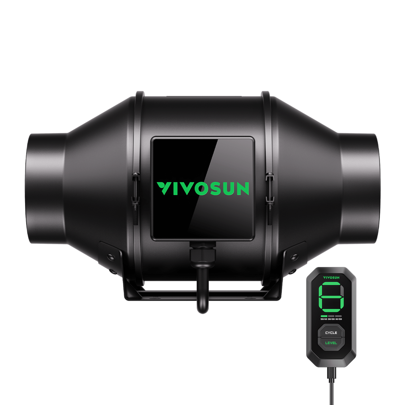Vivosun AeroZesh G4 Inline Fan 4' with E12 Speed Controller, PWM-Controlled EC Fan for Grow Tent Ventilation