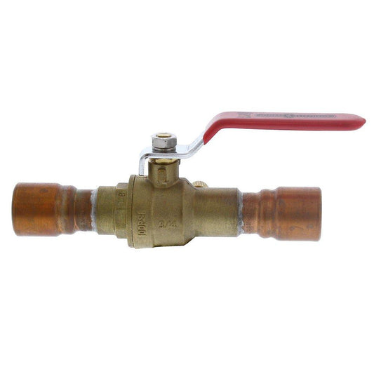 Jones Stephens B67257 3/4" Full Port Brass Ball Valve with Drain, CPVC Connection