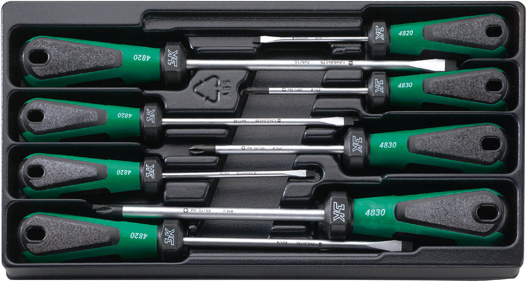 Stahlwille 96489210 4892 SATZ DRALL-SCHRAUBENDREHER M. DREIKOMPONENTENGRIFF Screwdriver Set 3K Drall®