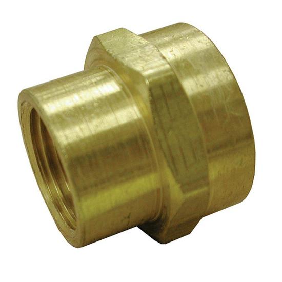 Jones Stephens G20021 3/4" FHT x 3/4" FPT Brass Garden Hose Adapter