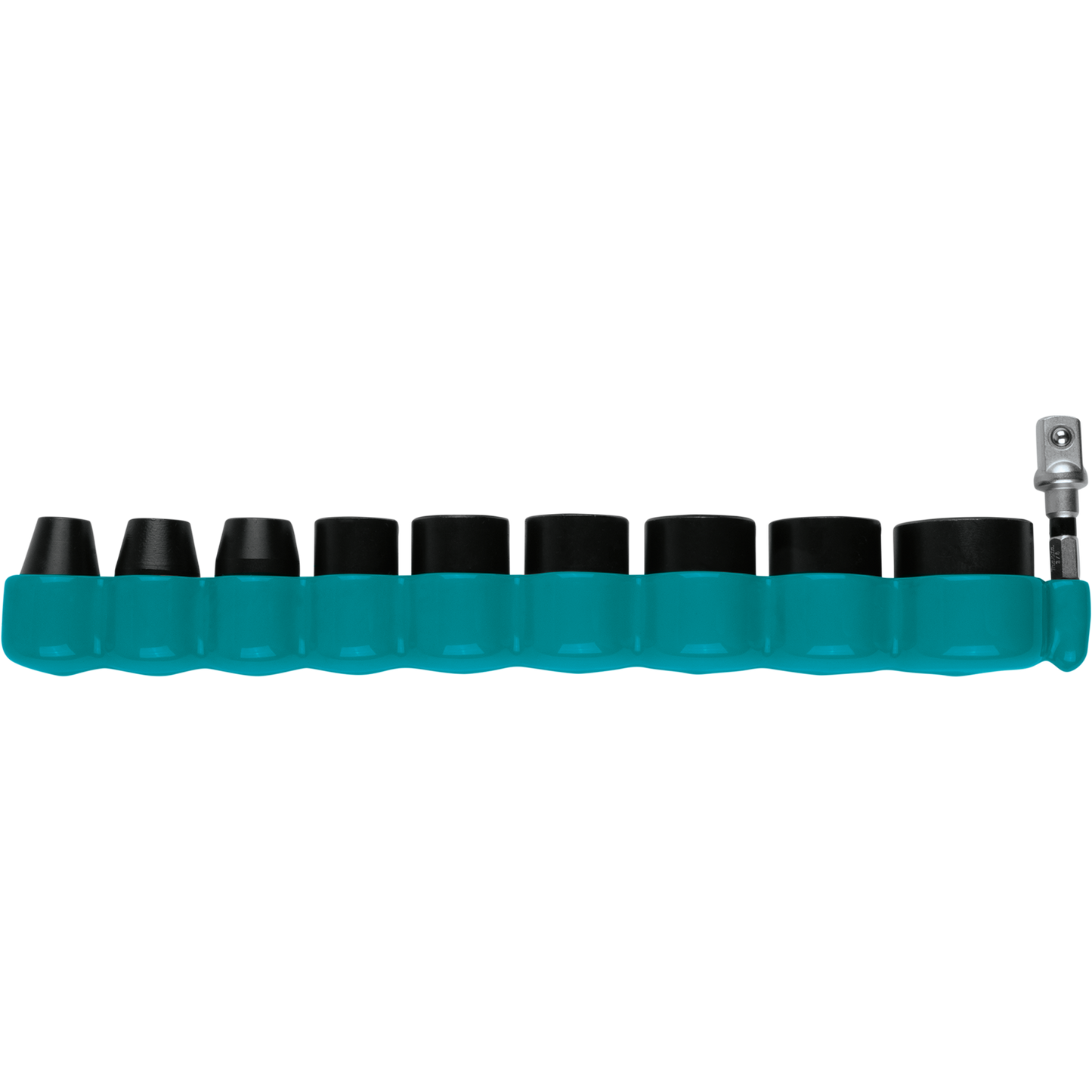 Makita E-01672 Impact XPS® 10 Pc. 3/8" Drive 6‘Point SAE Impact Socket Set w/ Standard Socket Adapter