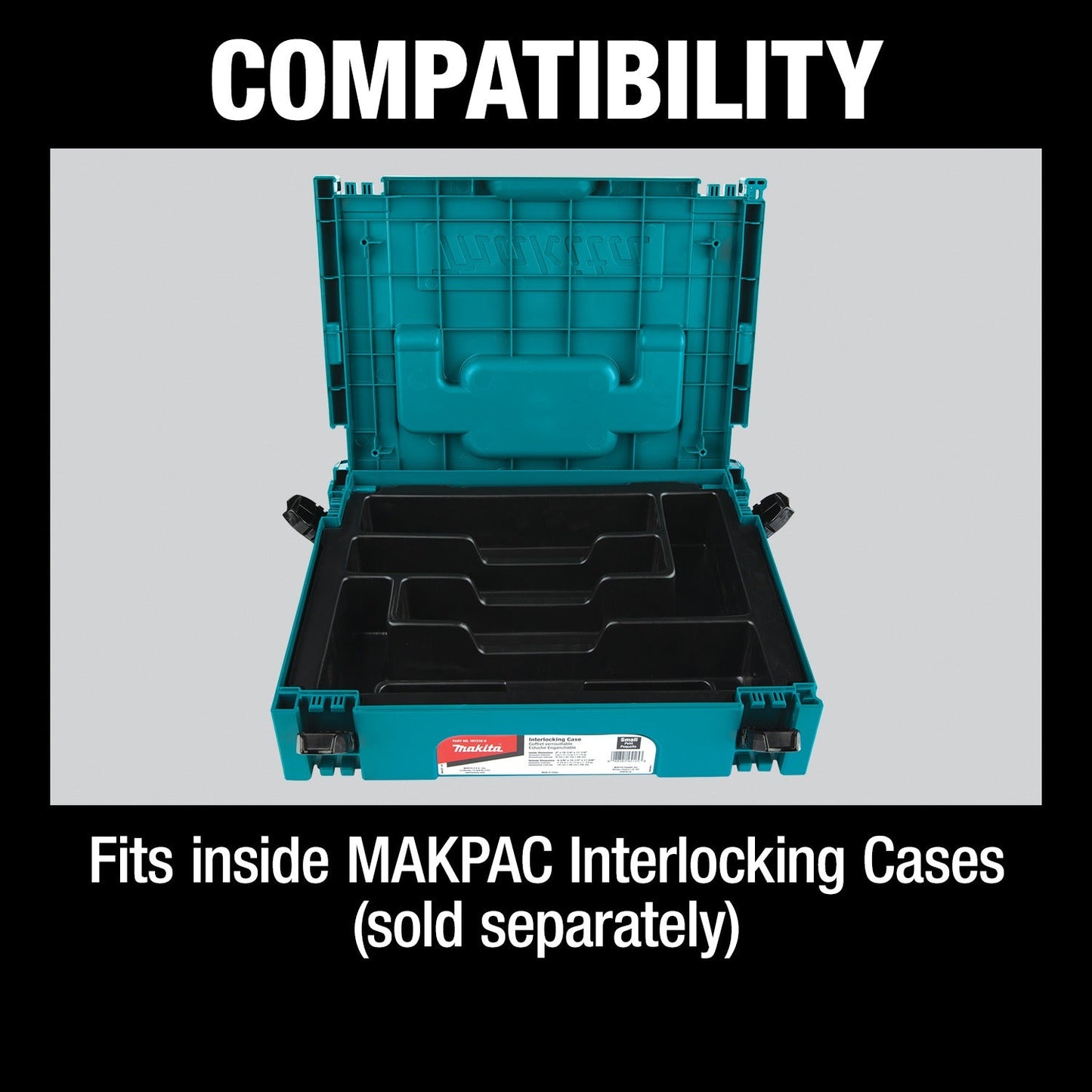 Makita P-83668 MAKPAC Interlocking Case Hand Tool Insert Tray