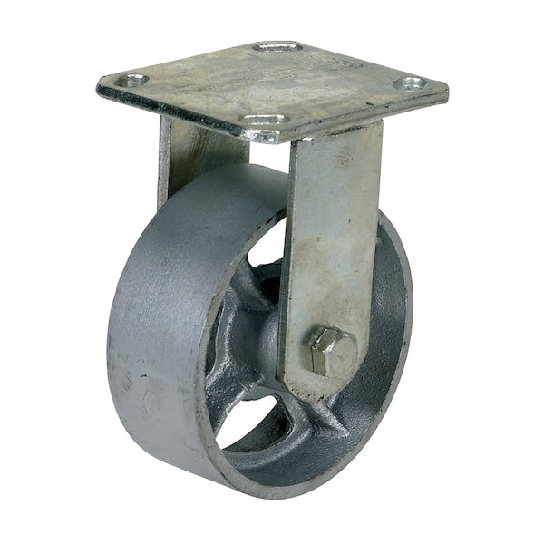 Vestil CST-MA-5X2-R Cast Iron/Steel Rigid Caster 5 In. Diameter x 2 In. Width 1000 Lb. Capacity Gray
