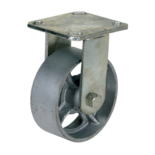 Vestil CST-MA-5X2-R Cast Iron/Steel Rigid Caster 5 In. Diameter x 2 In. Width 1000 Lb. Capacity Gray
