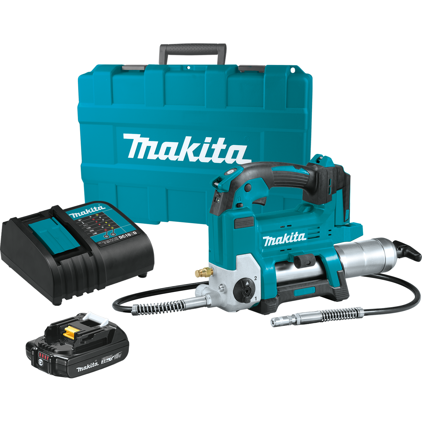 Makita XPG01SR1 18V LXT® Lithium‘Ion Cordless Grease Gun Kit (2.0Ah)