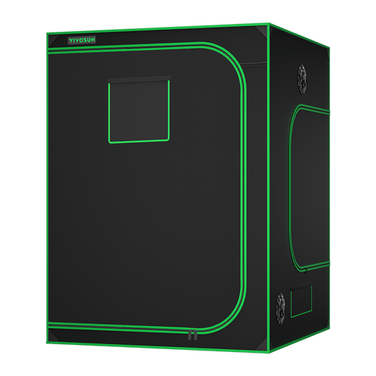 Vivosun Grow Tent 5x5 S558, 6-10 Plants Use, 600D Light-proof Oxford, 60' x 60' x 80', For Indoor Plants Growing