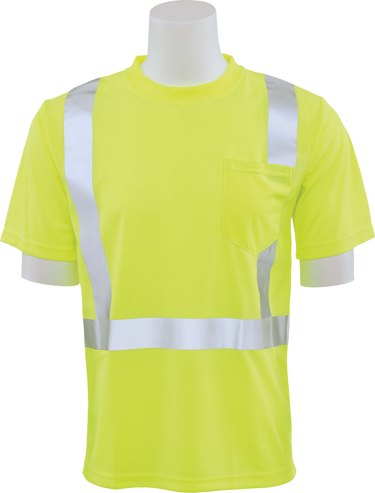 Delta Plus WEL61678HOLG 9006S Type R, Class 2 Birdseye Mesh Short Sleeve T-Shirt, Hi Viz Orange, LG