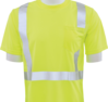 Delta Plus WEL61666HL7X 9006S Type R, Class 2 Birdseye Mesh Short Sleeve T-Shirt, Hi Viz Lime, 7X