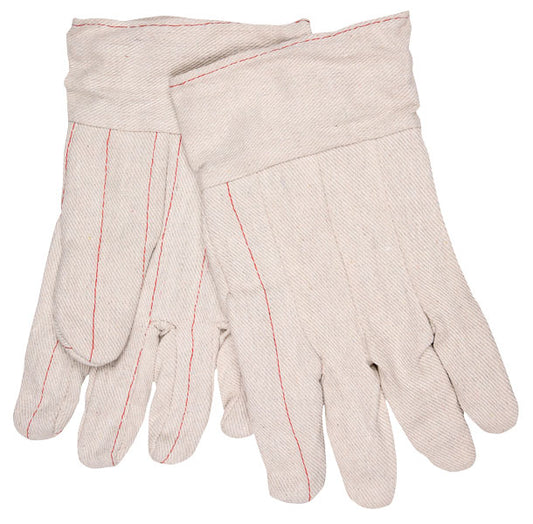 MCR Safety 9018CB Double Palm Work Gloves 18 Ounce Fabric 60% Cotton 40% Polyester Clute Pattern with Straight Thumb 2.5 Inch Band Top (1 DZ)