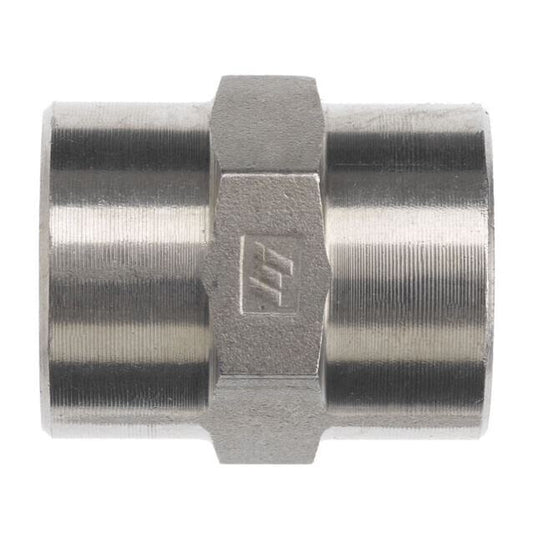 Brennan 9034-06-06-SS 06FBSPT-06FBSPT Straight Coupling Stnls