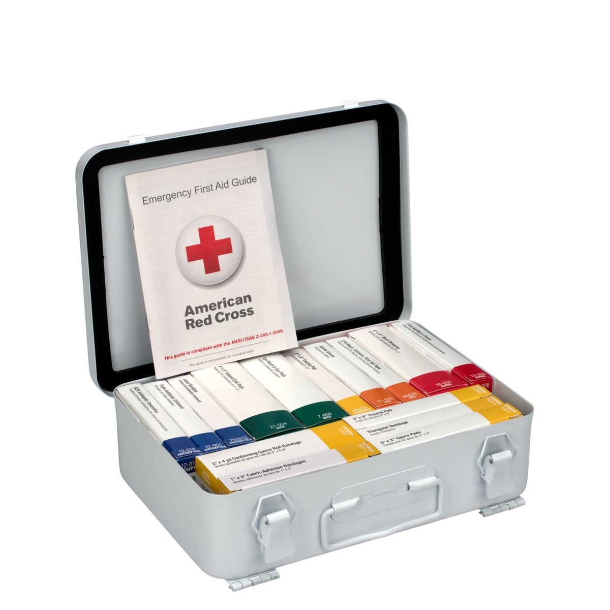 First Aid Only 90568 16 Unit First Aid Kit, ANSI 2015 Class A,  Metal Case