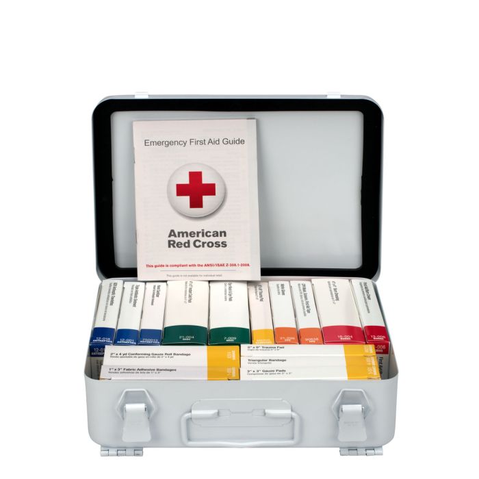 First Aid Only 90568 16 Unit First Aid Kit, ANSI 2015 Class A,  Metal Case