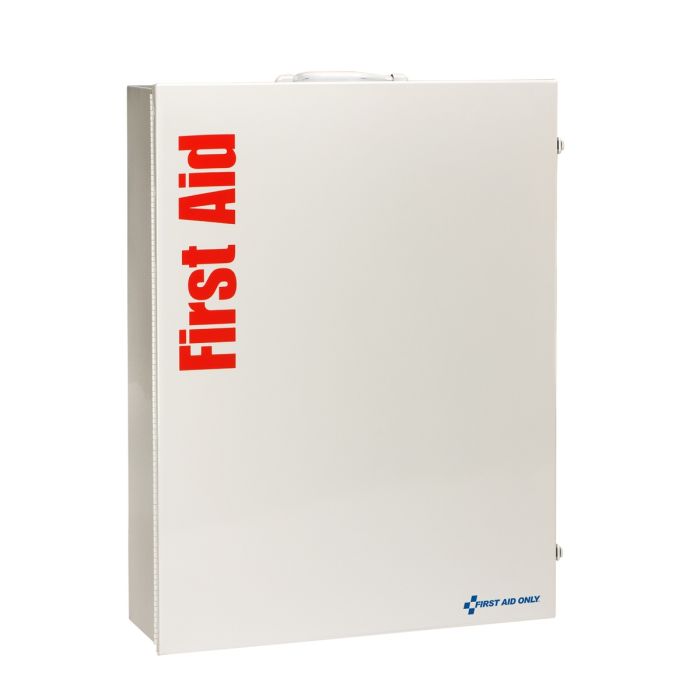 First Aid Only 90577 5 Shelf First Aid ANSI 2015 Class B+ Metal Cabinet, with Meds