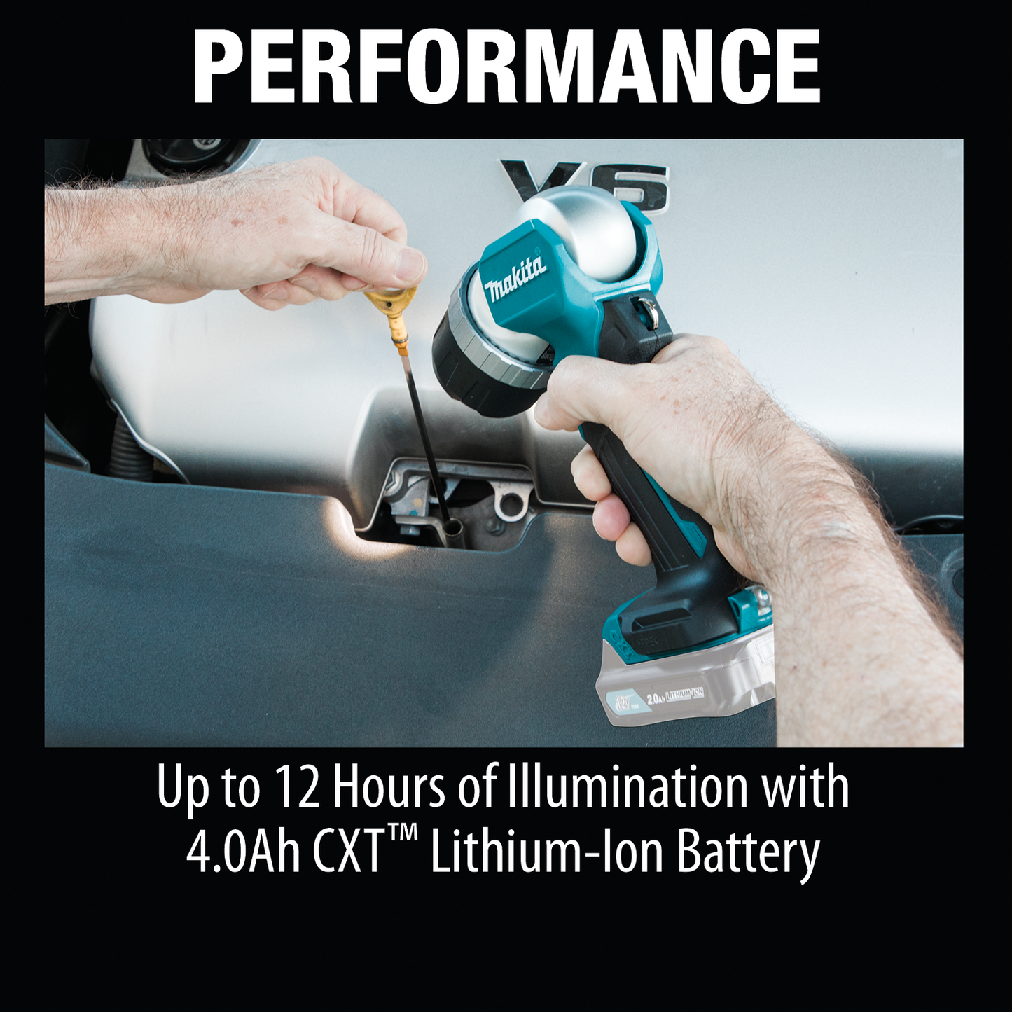 Makita ML106 12V max CXT® Lithium‘Ion Cordless Adjustable Beam L.E.D. Flashlight, Flashlight Only