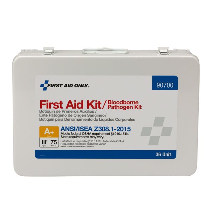 First Aid Only 90700 36 Unit ANSI 2015 Class A+ with BBP