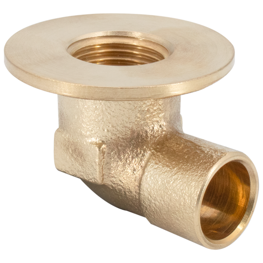 Legend Valves 450-573 1/2" Brass 90° Flanged Sink Elbow